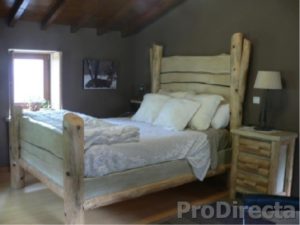 Master Bedroom – Furniture Custom Designed. Built of Chestnut and Northern Pine,
